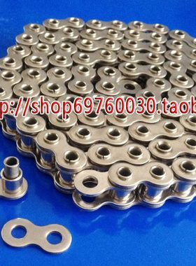 304BSS空心销轴工业链条 5分单排不锈钢空心输送链 10A-1 长1.5米