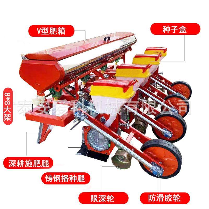 深耕施肥腿免耕玉米播种机铸钢材质下种腿悬浮玉米精播机