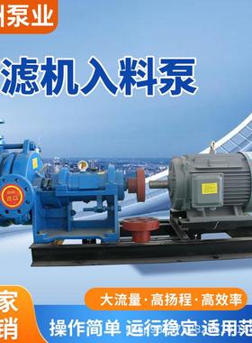 80ZJW压滤机入料泵洗煤厂给料入料泵高铬合金卧式加压杂质入料泵