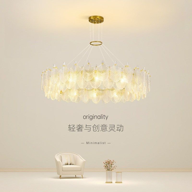 羽毛水晶大厅主灯餐厅卧室灯具2024新款轻奢客厅吊灯简.约现代大,家装灯饰光源,客厅吊灯,淘宝优惠券,粉丝福利购,淘宝优惠卷