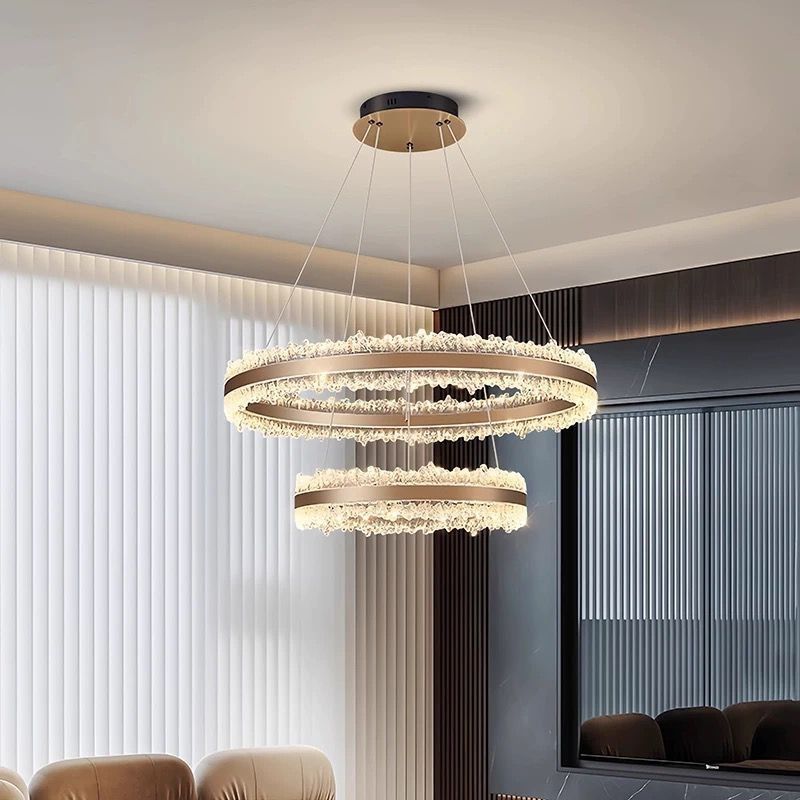 现代轻奢客厅吊灯高级感餐厅灯2024G新款圆形大气主厅餐厅卧室灯,家装灯饰光源,客厅吊灯,淘宝优惠券,粉丝福利购,淘宝优惠卷