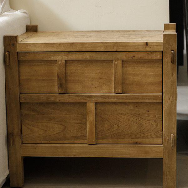 床头柜实木明子古典侘寂日式矮柜民宿怀旧叕物|风餐边柜收纳清