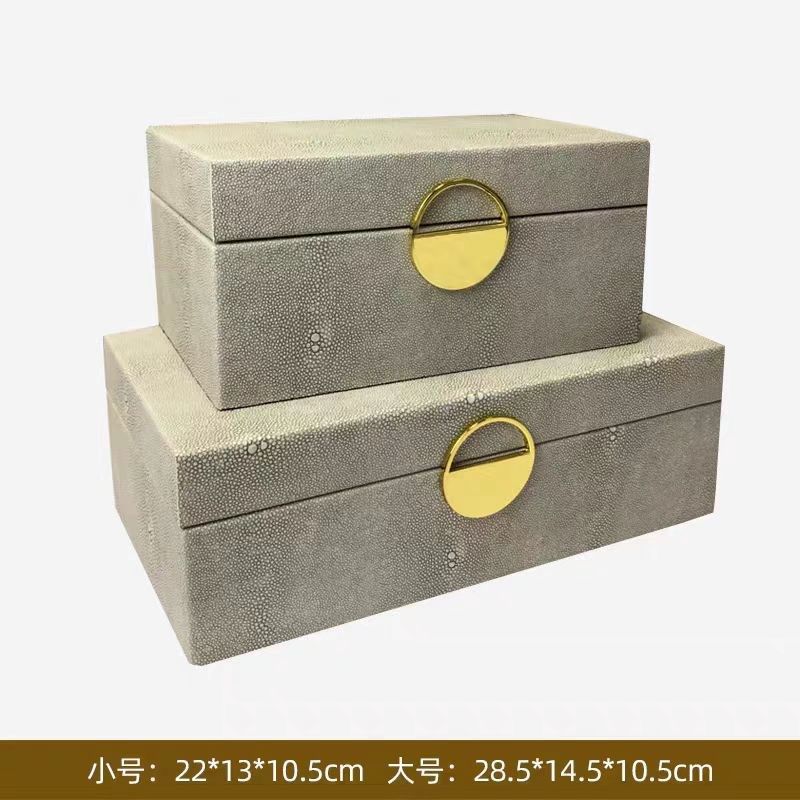 新中式样b板房皮质首饰收纳盒酒店卧室衣帽间橱窗饰品盒软装摆件,特色手工艺,其他特色工艺品,淘宝优惠券,粉丝福利购,淘宝优惠卷