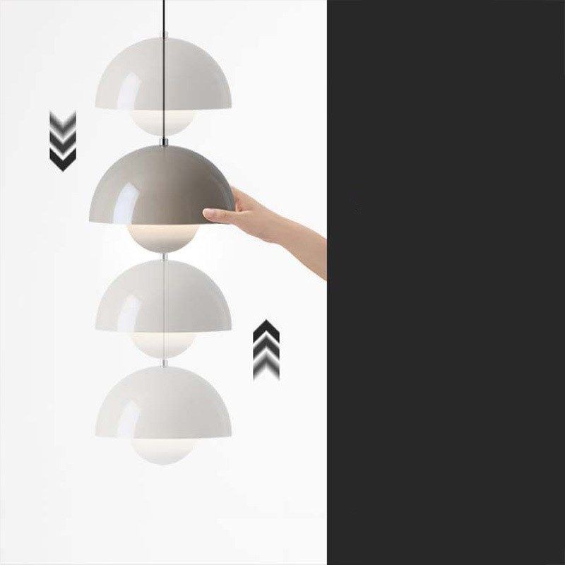 可升降悬停卧室床头花苞吊灯奶油风PV1花苞餐厅吊W灯北欧岛台吊灯,家装灯饰光源,客厅吊灯,淘宝优惠券,粉丝福利购,淘宝优惠卷