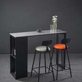 高脚桌客厅隔断长条桌墙意轻奢家用岩式 板阳台大理石吧台桌靠厨房