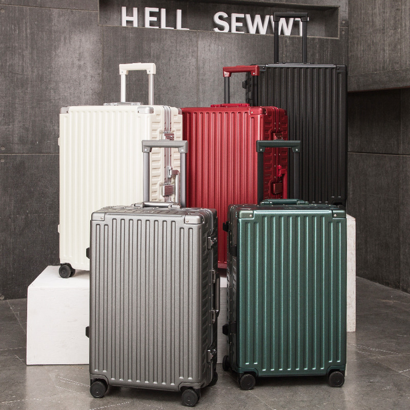 日本防刮PC铝框行李箱28万向轮拉杆D箱26寸24旅行箱20登机箱子男