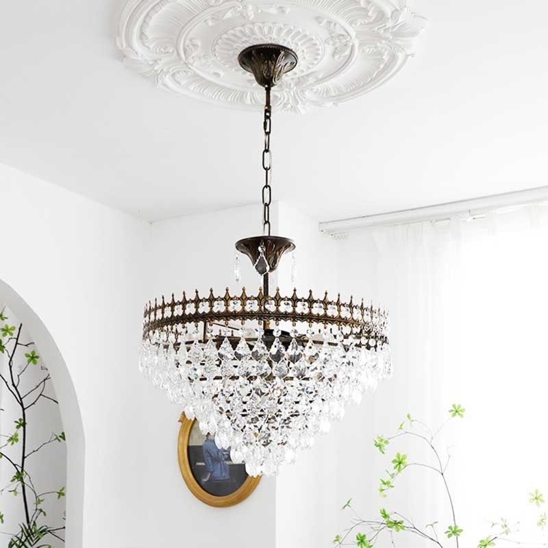 法式复古餐厅水晶吊灯灯床x头法式衣帽间卧室灯轻奢客厅灯,家装灯饰光源,客厅吊灯,淘宝优惠券,粉丝福利购,淘宝优惠卷