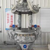 雕刻香炉大炉双青石殿香炉寺庙寺院公炉青地天大型石雕石天石雕龙