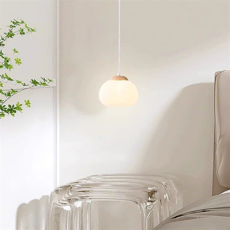 【哇噢】奶油风简约吊线床头2025F新款主卧室温馨浪漫法式小吊灯,家装灯饰光源,客厅吊灯,淘宝优惠券,粉丝福利购,淘宝优惠卷