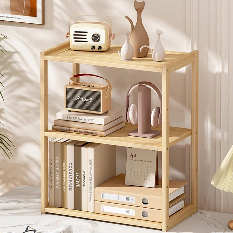 实木书架桌面置物j架客厅简易书桌收纳多层架子办公室桌上小型书,收纳整理,书桌收纳置物架,淘宝优惠券,粉丝福利购,淘宝优惠卷