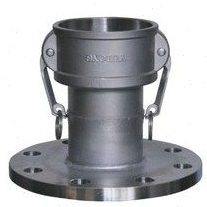 不锈钢304扳把式C型带法兰快速接头法兰母接头快装接头阴端4 6分