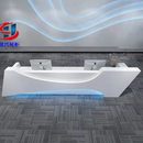 新款 烤漆酒吧简约现代美容院幼儿园收银前台公司迎宾接待异形吧台