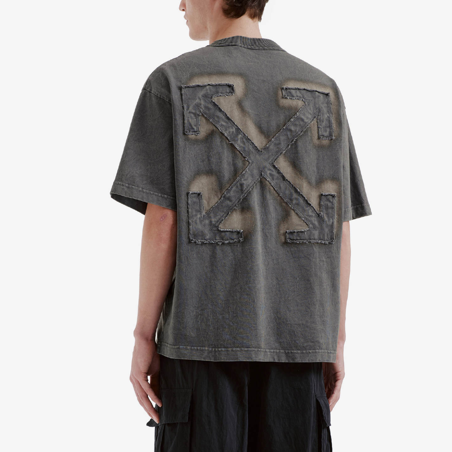 OFF-WHITE™情侣装新款圆领短袖T恤潮流酷感双箭头图案装饰半袖