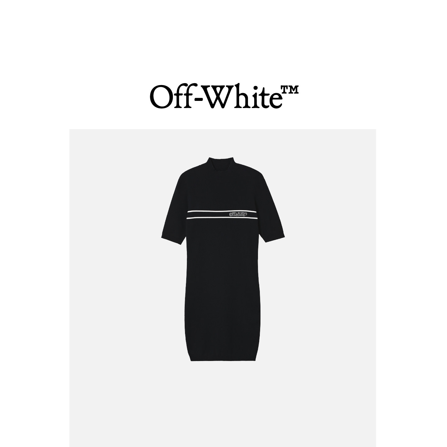 OFF-WHITE c/o VIRGIL ABLOH™女装针织短袖连衣裙2D0001XO