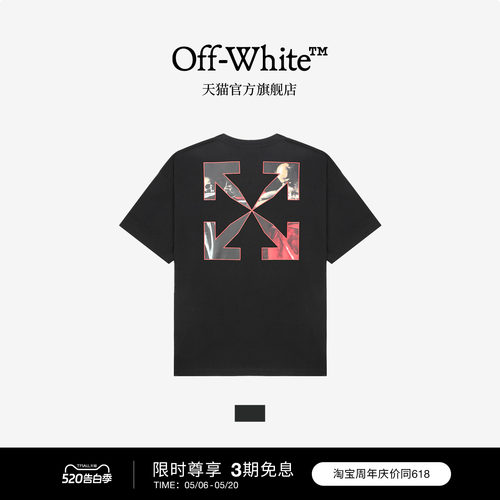 OFF-WHITE™ 情侣装新款油画图案装饰短袖T恤