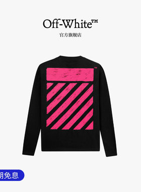 off-white后背印花logo长袖T恤