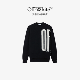 OFF-WHITE™男装新款圆领针织衫绵羊毛毛衣