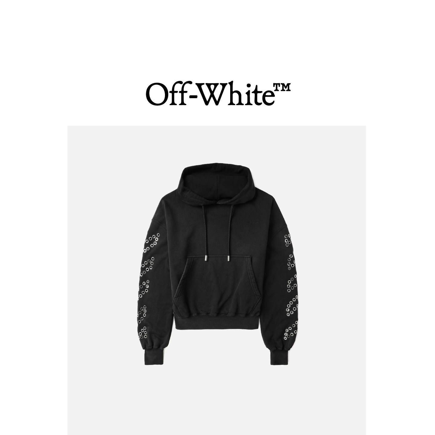 OFF-WHITE™女装圆环缀饰连帽卫衣600000XL
