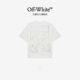 饰短袖 OFF T恤 新款 双箭头装 WHITE™ 情侣装