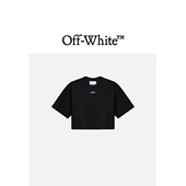OFF T恤810001X 露脐圆领短袖 WHITE™女装 短款