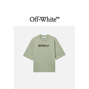 VIRGIL 饰短袖 WHITE T恤 花卉logo装 新款 OFF ABLOH™女装