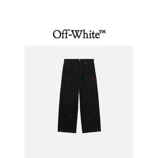 VIRGIL 长裤 WHITE 酷感街潮 饰工装 车线装 OFF ABLOH™男装