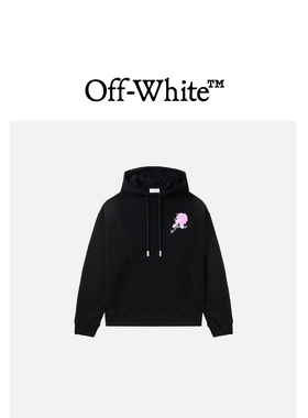 OFF-WHITE c/o VIRGIL ABLOH™女装花卉logo印花连帽卫衣