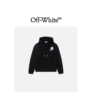 WHITE ABLOH™女装 VIRGIL 花卉logo印花连帽卫衣 OFF