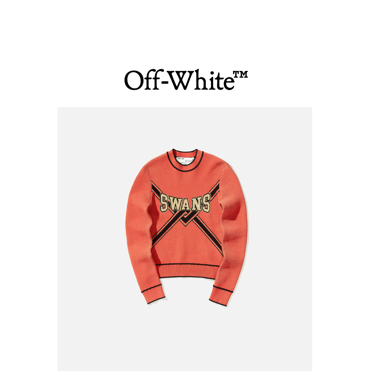 OFF WHITE OFF-WHITE c/o VIRGIL ABLOH™女针织衫字母嵌花毛衣