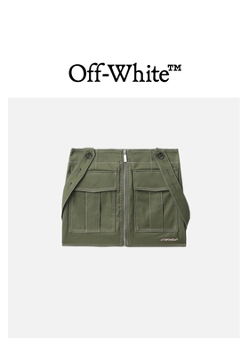 OFF-WHITE c/o VIRGIL ABLOH™女装饰拉链半身裙修身工装短裙