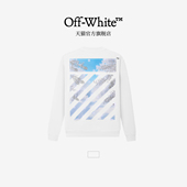 OFF 宽松圆领卫衣休闲上衣 新款 WHITE™ 情侣装