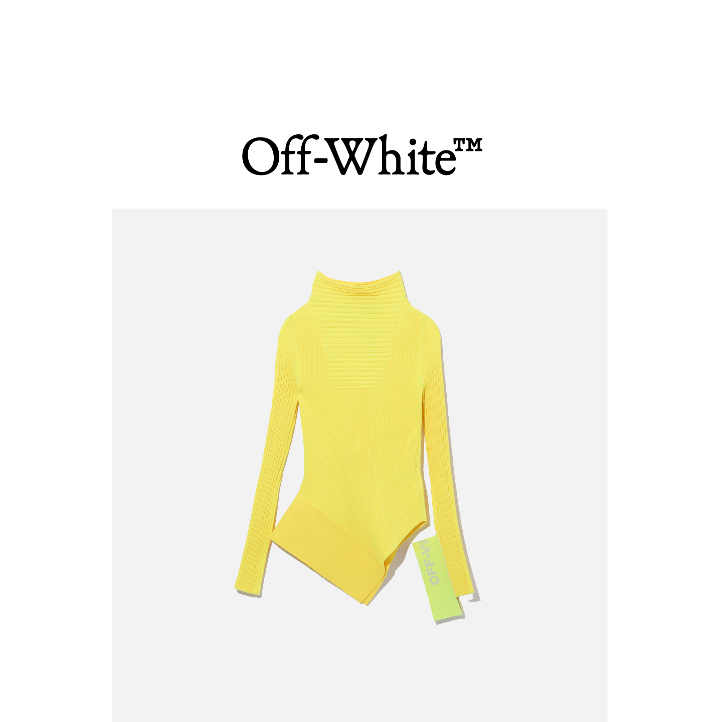 OFF WHITE OFF-WHITE c/o VIRGIL ABLOH™女装高领针织衫不对称