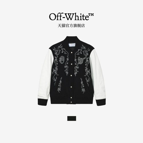 OFF-WHITE™毛呢棒球夹克
