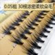 稻草人30根朵毛网红自己嫁接睫毛单簇浓密款 柔软舒适种植假眼睫毛