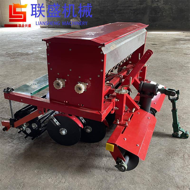 牵引式苜蓿小麦播种机新式小麦旱稻条播机9-12行小麦播种机