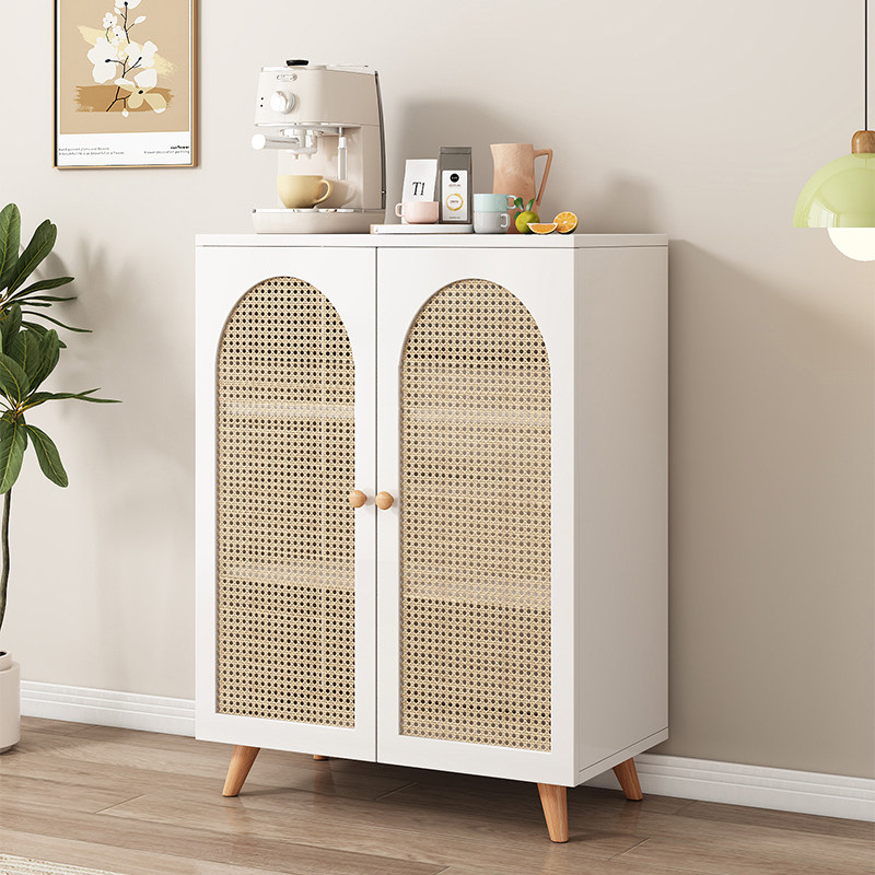 餐边柜藤编原木白色柜子x客厅斗柜靠墙置物柜储物柜茶水柜,住宅家具,餐边柜,淘宝优惠券,粉丝福利购,淘宝优惠卷