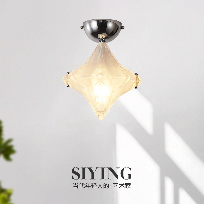 法式复古穆拉诺阳j台灯走廊过道吸顶灯轻奢入户衣帽间星星玄关灯