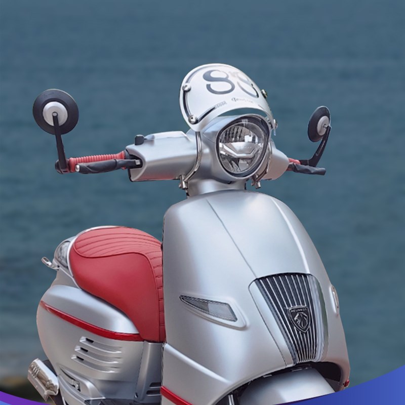 天飞仕适用于标致姜戈150t小风挡改装竞技前挡风姜戈TT150复古配