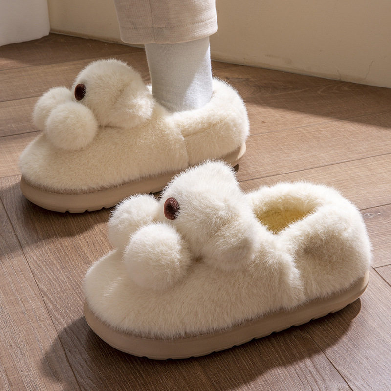 新款包跟室内家居厚底防滑可爱毛绒棉鞋小熊毛毛棉拖童鞋秋冬,居家布艺,居家棉拖/棉鞋,淘宝优惠券,粉丝福利购,淘宝优惠卷