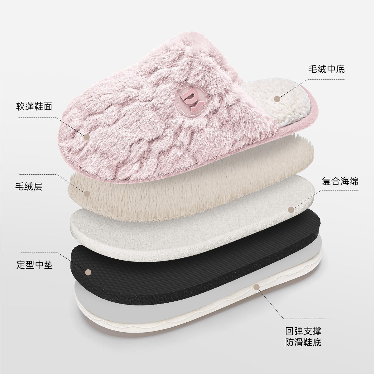 毛毛拖鞋女士2025新款秋冬季室内