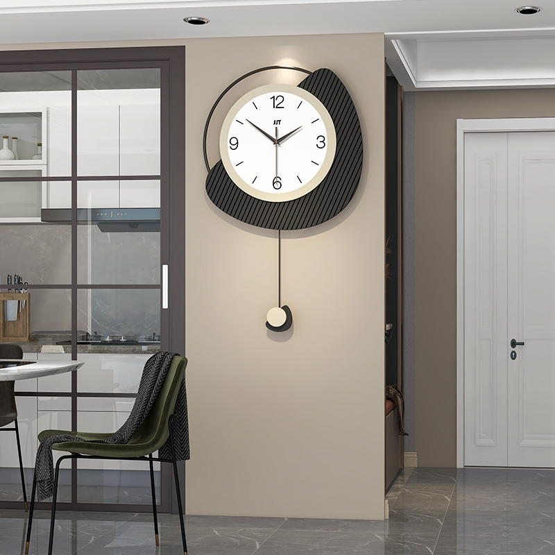 2024新款钟表挂钟客厅现代简约创意餐厅装饰时钟家用W时尚网红挂