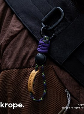 blkrope钥匙扣n挂绳链包包挂件挂饰伞绳编织车钥匙扣高级防丢便携