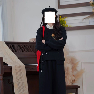 同款 饰套装 优选 绣花盘扣装 加绒加厚 梵高文艺空山梵境冬新款