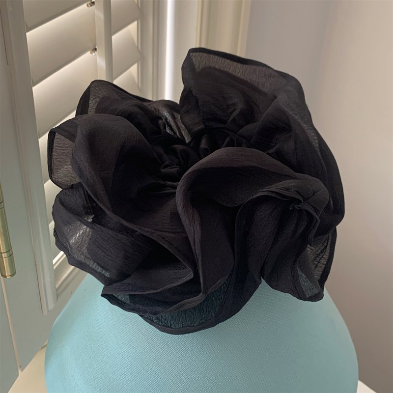 超大号花边大肠发圈2p025新款气质优雅头绳发绳头花女高级感扎马