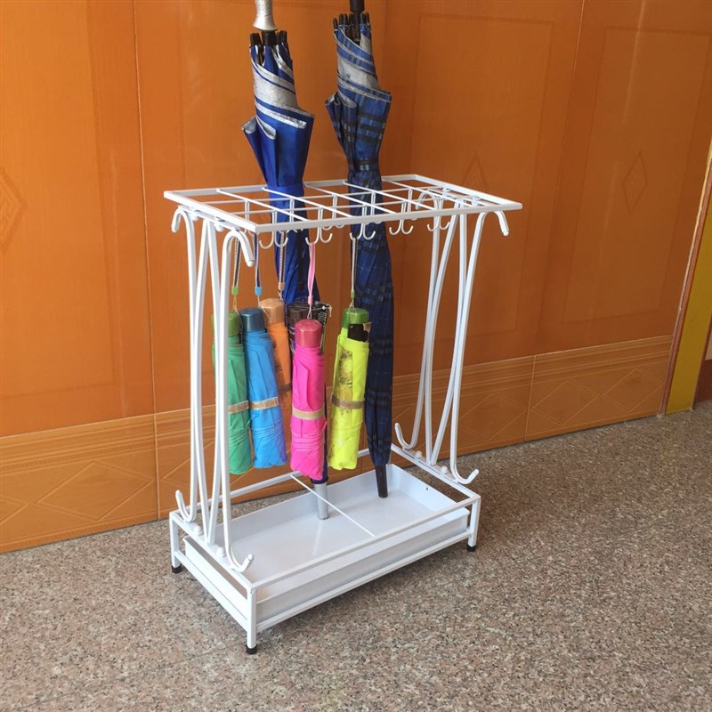 雨伞架酒店大堂家用收纳架商用学校创意办公放挂R折叠伞架伞桶包