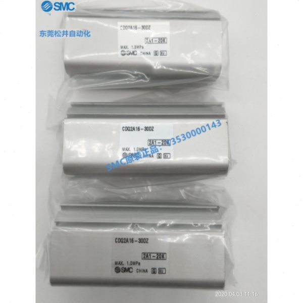 薄型气缸原装进口SMC标准型不带CDQ2A16-5/10/15/20/25/30DZ现货