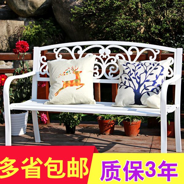 公园椅户外长椅长凳子户外休闲椅铁艺双人长椅子靠背阳台庭院桌椅
