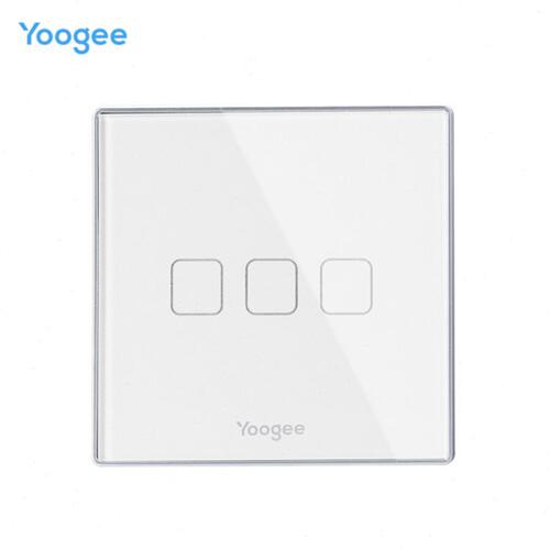 yoogee优阁智能触摸遥控开关配件 钢化玻璃面板 免费刻图刻字