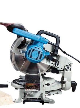 锯铝机45e度角铝合金切割机木工功能铝机精度10寸斜切锯