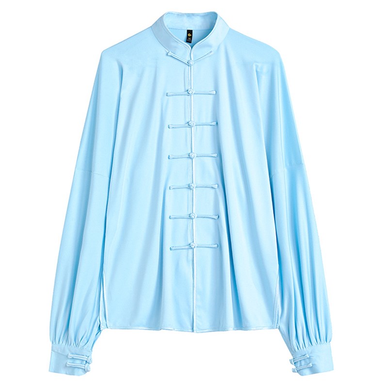 太极服上衣女短袖练功服牛奶丝太极裤男夏季太极拳套装中老年晨练